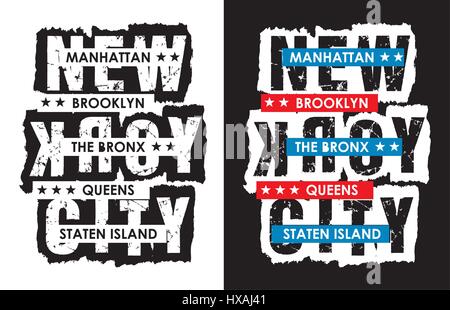Vintage New York City Typography Design For Poster, T Shirt, Vector Stock Vector