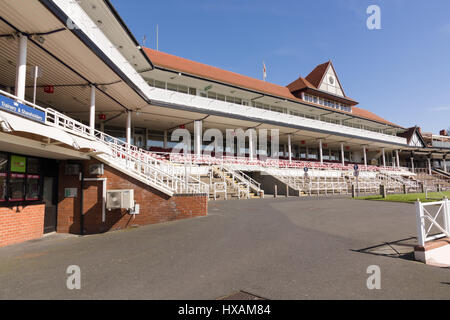 Chester Racecourse or the Roodee the oldest flat racing race track in England Stock Photo