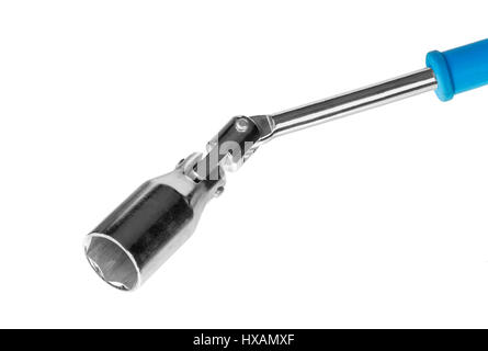 T-handle spark plug socket isolated on white background Stock Photo