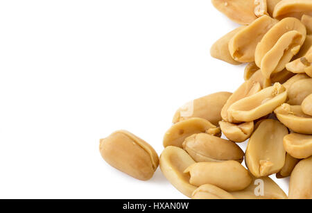 Peanuts isolated on white background and clipping path Stock Photo