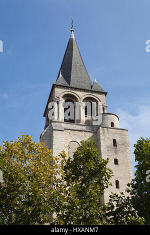 Abbey of Saint-Germain-des-Prés, Paris, France. Stock Photo