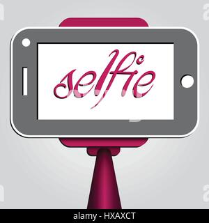 Selfie stick, vector Stock Vector