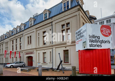 Welington Museum, Museum of Wellington City and Sea, Wellington, New Zealand Stock Photo