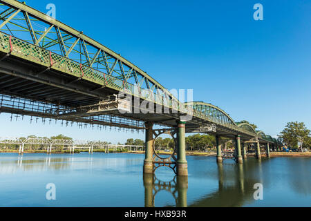 The heritage-listed Burnett Bridge.  Bundaberg, Queensland, Australia Stock Photo