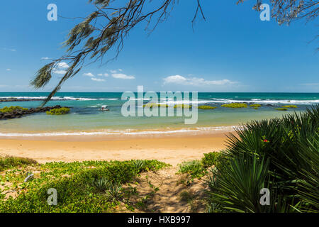 View along Bargara Beach at dawn, Bundaberg, Queensland, Australia Stock Photo