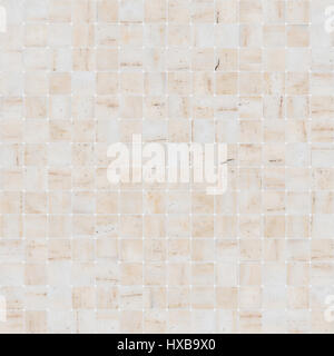 yellow white mosaic marble tile texture seamless Stock Photo