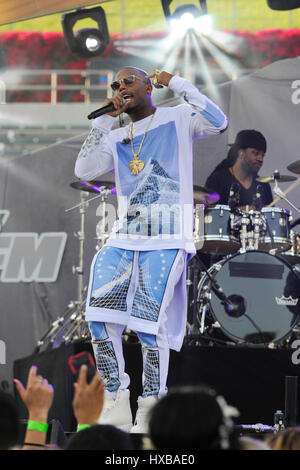 Rapper Bobby Ray Simmons, Jr. aka B.O.B performs onstage during 102.7 KIIS FM's 2014 Wango Tango at StubHub Center on May 10, 2014 in Los Angeles, California. Stock Photo