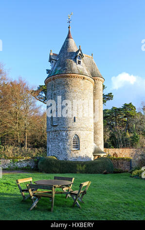 An old water tower made into residential accomodation near truro in cornwall, england, uk. Stock Photo