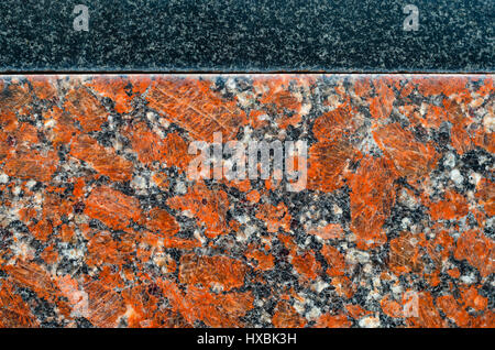 Granite wall texture as background. Detail of walls from natural stone Stock Photo