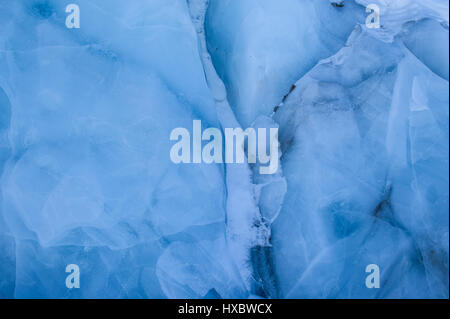 Ice block of an glacier in the alps Stock Photo