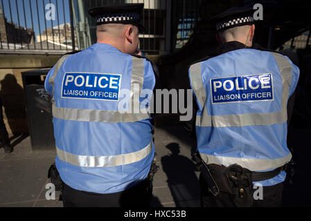 police Scotland officers Stock Photo