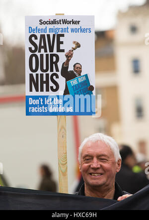 # OUR NHS rally - Thousands turn out for the national demonstration in London, to defend the NHS against government cuts, closures and privatisation. Stock Photo