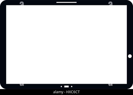 icon tablet illustrated on white background in vector Stock Vector