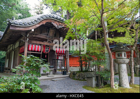 Kyoto, Japan - November 2016: Sekizan Zen-in, Japanese temple in Kyoto during autumn Stock Photo