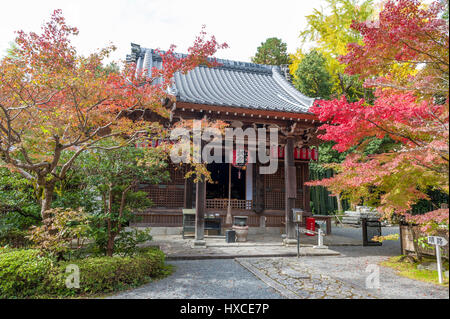 Kyoto, Japan - November 2016: Sekizan Zen-in, Japanese temple in Kyoto during autumn Stock Photo