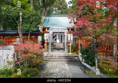 Kyoto, Japan - November 2016: Sekizan Zen-in, Japanese temple in Kyoto during autumn Stock Photo