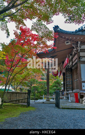 Kyoto, Japan - November 2016: Sekizan Zen-in, Japanese temple in Kyoto during autumn Stock Photo