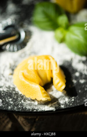 Tortellini stuffed italian pasta from Emilia Romagna, Italy Stock Photo