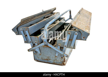 Old tool box, Alte Werkzeugkiste Stock Photo