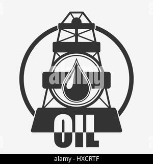Oil Company Logo Stock Vector