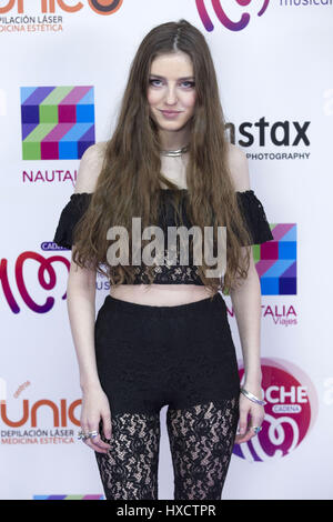 Madrid, Spain. 25th Mar, 2017. Birdy beim La Noche de Cadena 100 Konzert im WiZink Center. Madrid, 25.03.2017 | usage worldwide Credit: dpa/Alamy Live News Stock Photo