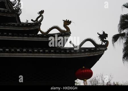 Liuzh, Liuzh, China. 17th Mar, 2017. Liuzhou, CHINA-March 17 2017: (EDITORIAL USE ONLY. CHINA OUT).The Sanjiang Drum Tower, regarded as the largest drum tower in the world, is located in Liuzhou southwest China's Guangxi Zhuang Autonomous Region. Credit: SIPA Asia/ZUMA Wire/Alamy Live News Stock Photo