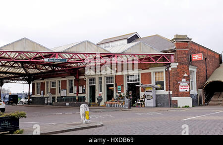 Hove Railway Station main entrance Brighton Sussex UK Stock Photo