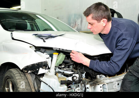 Insurance inspector at work, Stock Photo