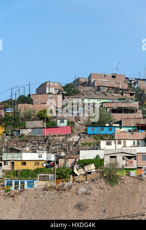 Lima, Peru. District of Villa el Salvador. Stock Photo