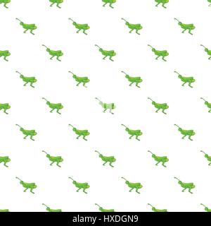 Grasshopper pattern, cartoon style Stock Vector
