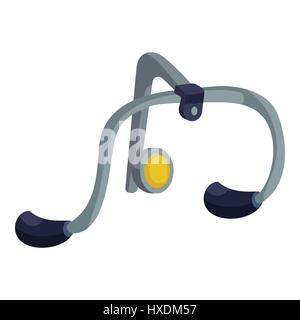 Handlebar icon, isometric style Stock Vector