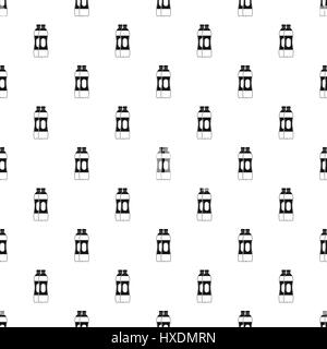 Two plastic bottles pattern, simple style Stock Vector