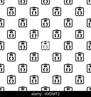 Floor scales pattern, simple style Stock Vector