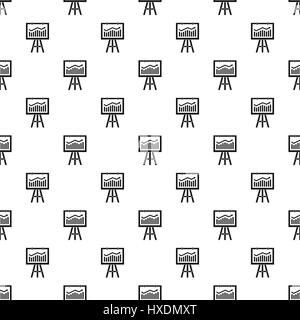 Projection screen with a graph pattern Stock Vector