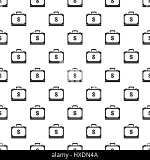 Dollar briefcase pattern, simple style Stock Vector