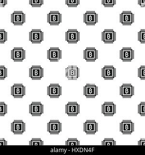 Bitcoin pattern, simple style Stock Vector