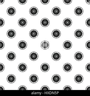 Medieval old wooden shield pattern, simple style Stock Vector