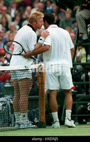Photo Ancienne Boris Becker Wimbledon 1997 – Tirage Original époque 90s