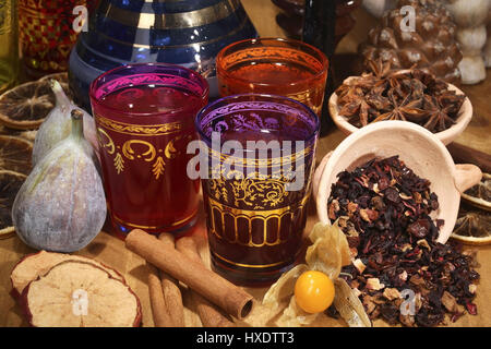 Oriental spice tea, Orientalischer Gewuerztee Stock Photo