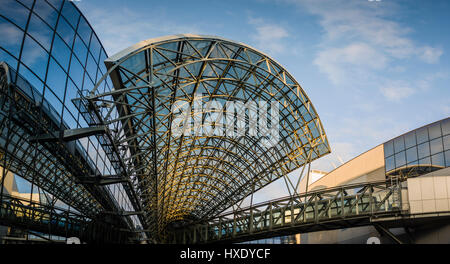 Kyoto railway station and transport hub in the city centre, Japan. Stock Photo