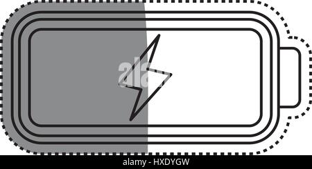 Eletric battery rechargeable Stock Vector