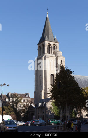 Abbey of Saint-Germain-des-Prés, Paris, France. Stock Photo