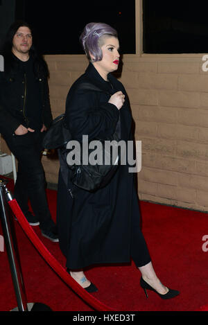 Kelly and Jack Osbourne at an Art Event in Los Angeles  Featuring: Kelly Osbourne Where: Beverly Hills, California, United States When: 24 Feb 2017 Stock Photo