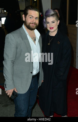 Kelly and Jack Osbourne at an Art Event in Los Angeles  Featuring: Kelly Osbourne, Jack Osbourne Where: Beverly Hills, California, United States When: 24 Feb 2017 Stock Photo