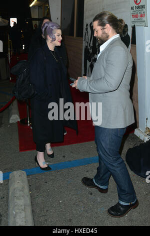 Kelly and Jack Osbourne at an Art Event in Los Angeles  Featuring: Kelly Osbourne, Jack Osbourne Where: Beverly Hills, California, United States When: 24 Feb 2017 Stock Photo