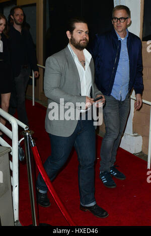 Kelly and Jack Osbourne at an Art Event in Los Angeles  Featuring: Jack Osbourne Where: Beverly Hills, California, United States When: 24 Feb 2017 Stock Photo