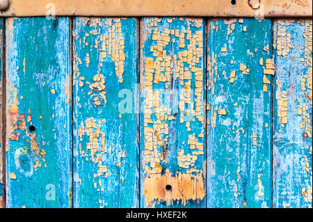 Wooden Texture from Board with Structure and Chink,Old Paint,Cracks. Stock Photo