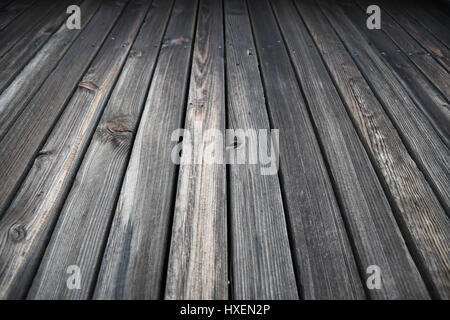 Weathered wood of an old rural shack Stock Photo