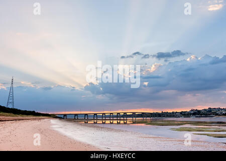 Phillip Island Bridge at sunrise. Melbourne, Victoria, Australia Stock Photo