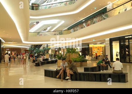 Inside the Central Embassy Shopping Mall in Bangkok, Thailand. Stock Photo